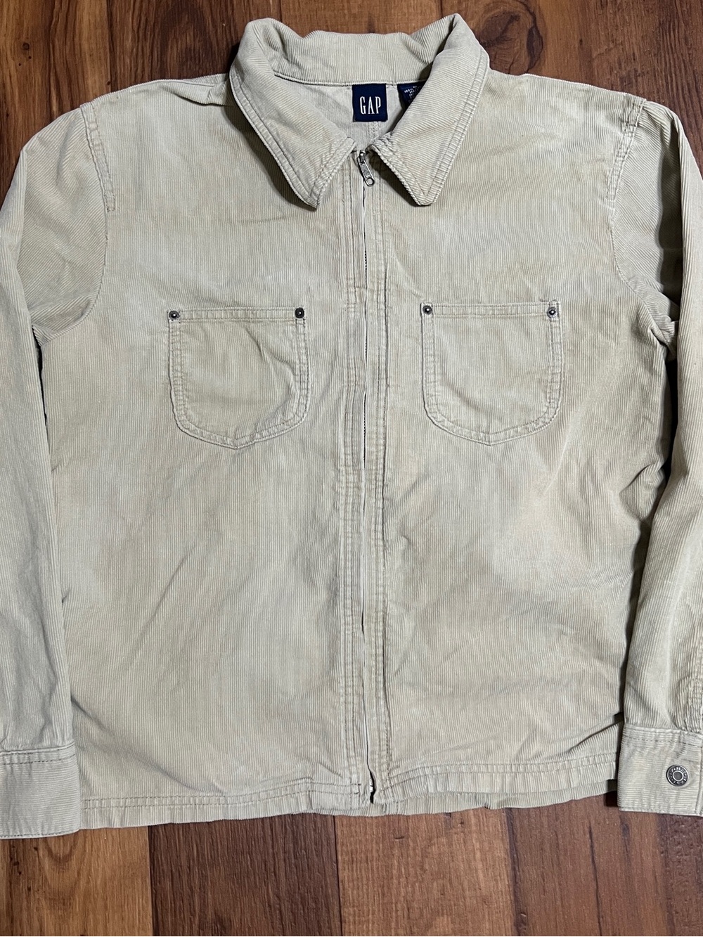 Gap Corduroy Jacket Women Size Medium Beige y2k Boho jacket